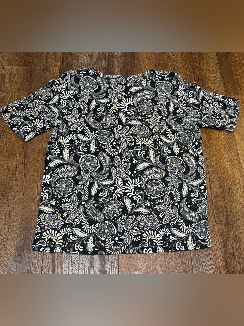 Blair Black Floral Short Sleeve Shirt